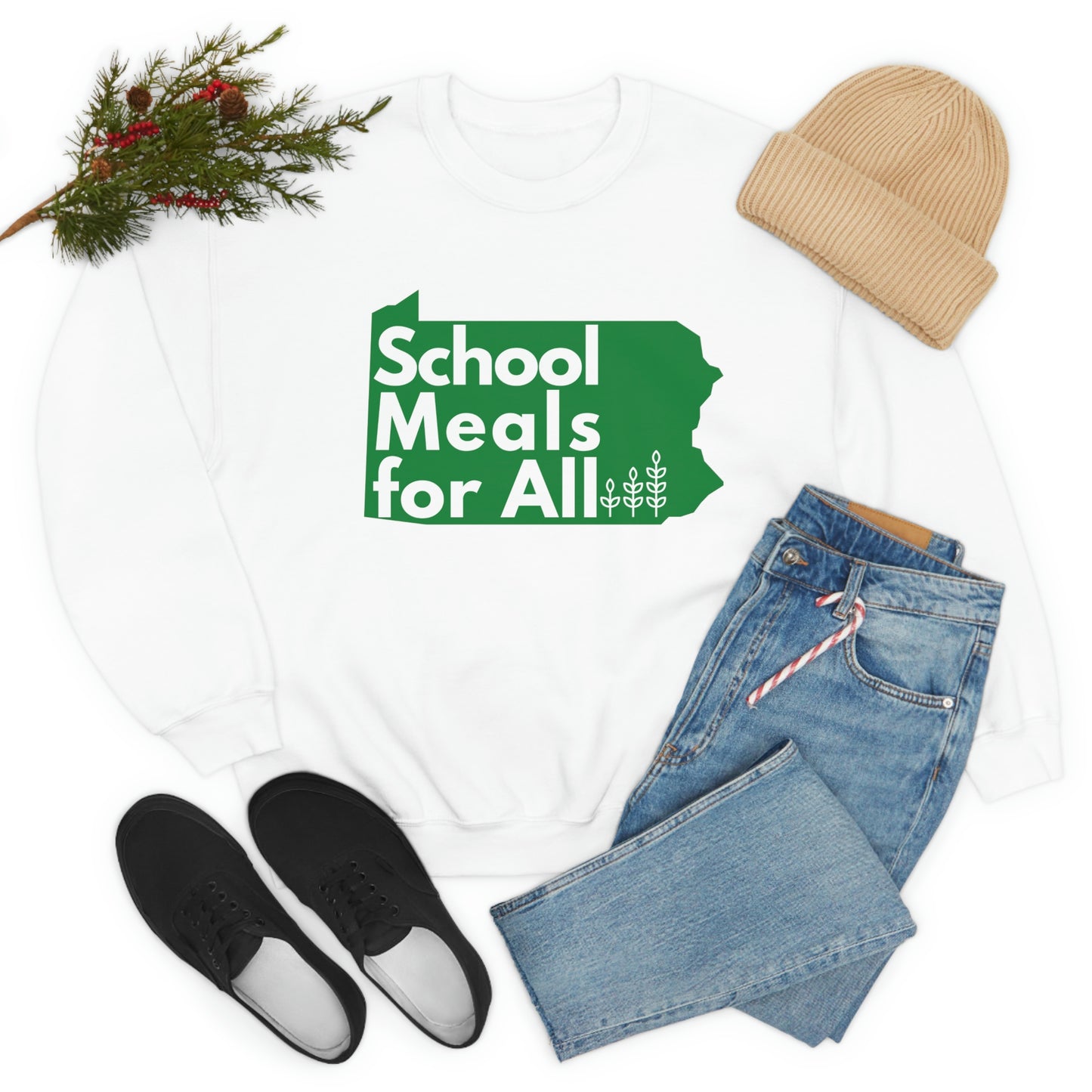 School Meals for All Crewneck Sweatshirt