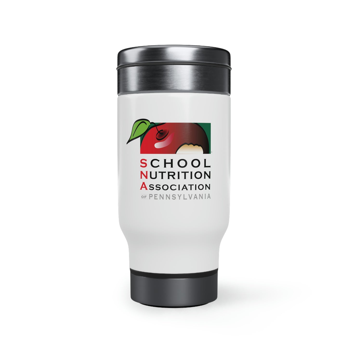 Stainless Steel Travel Mug with Handle, 14oz