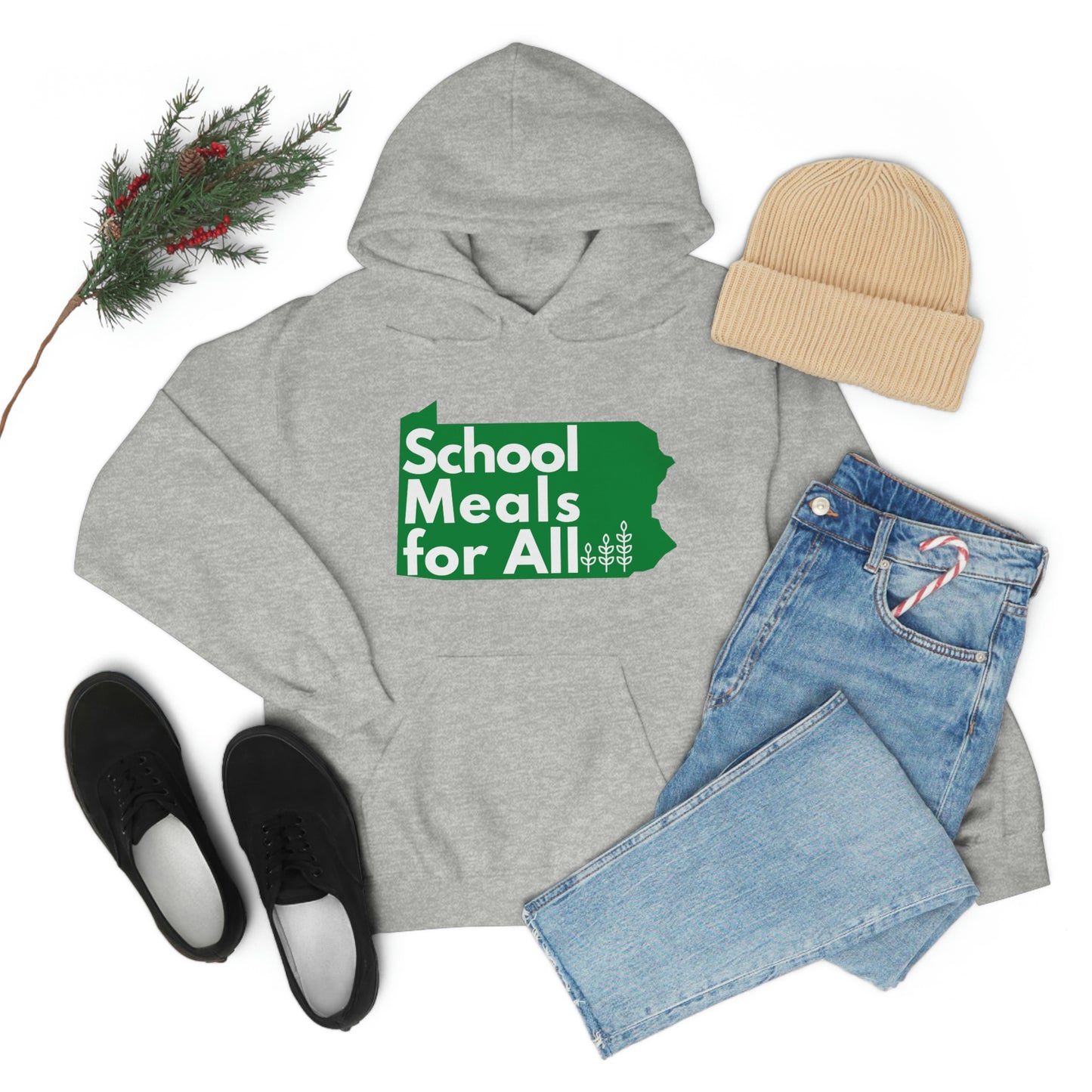 School Meals for All Hooded Sweatshirt