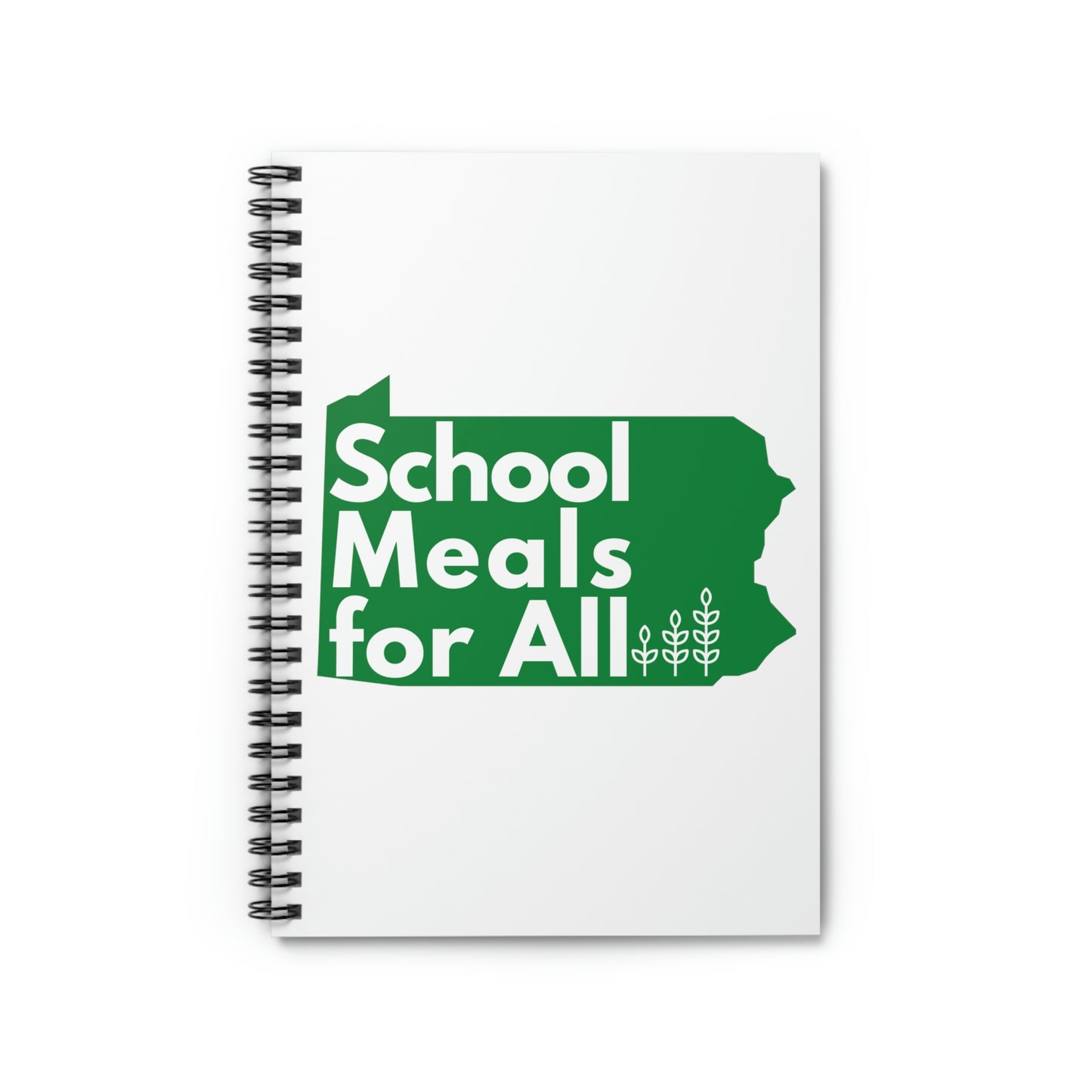 School Meals for All Spiral Notebook - Ruled Line