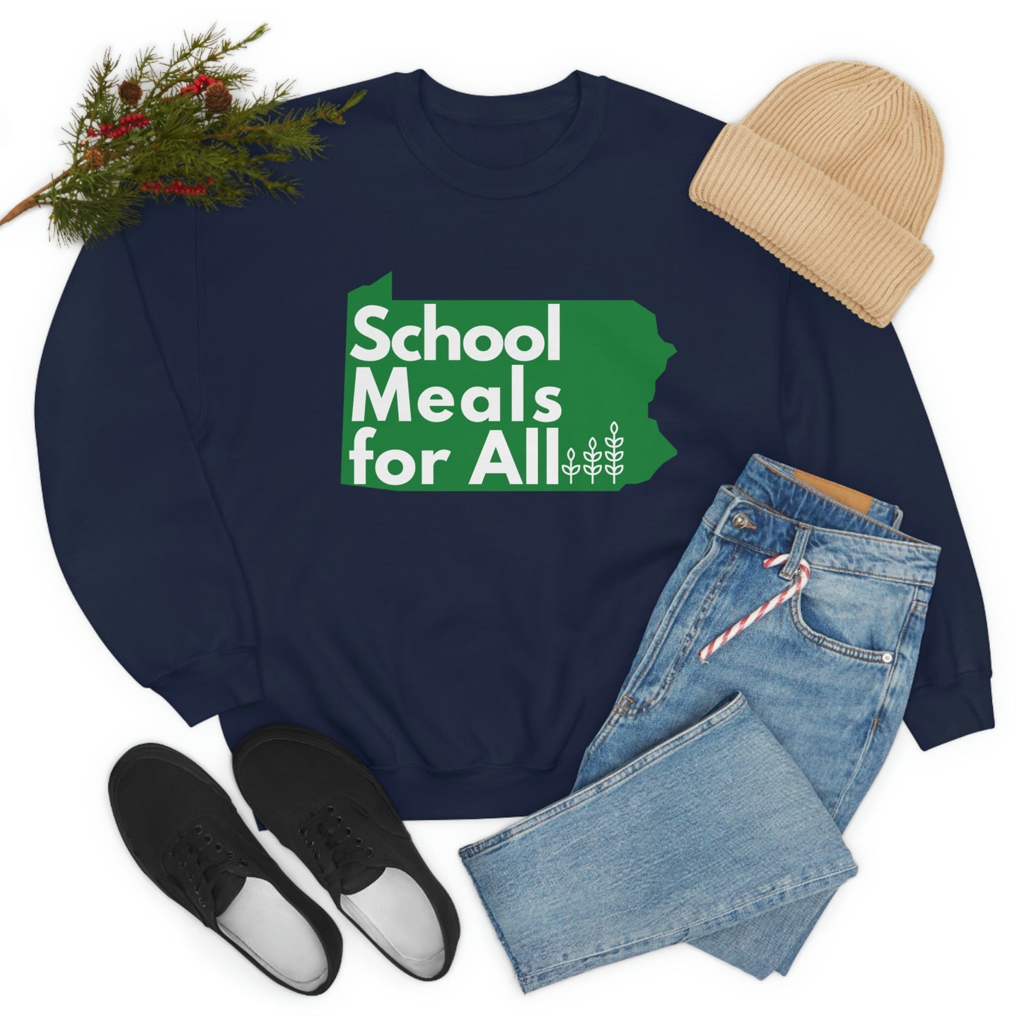School Meals for All Crewneck Sweatshirt