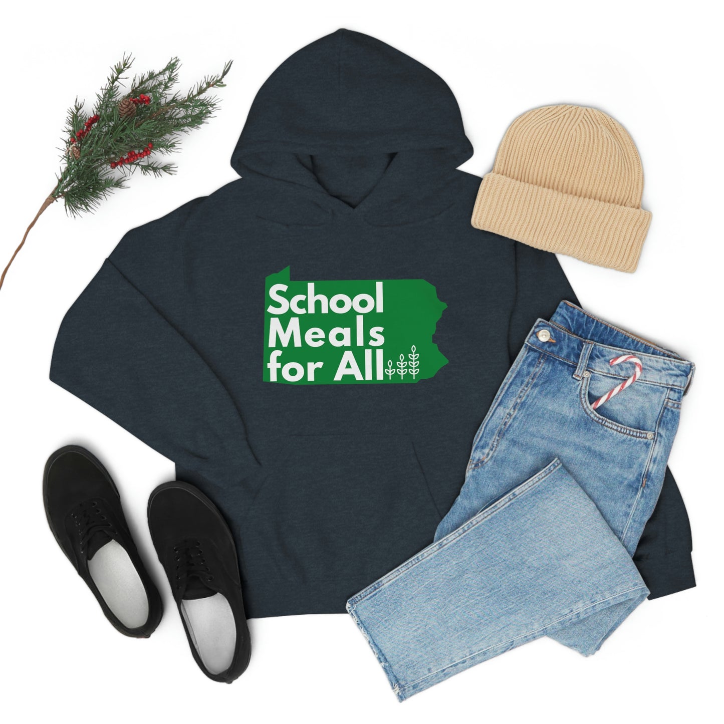 School Meals for All Hooded Sweatshirt