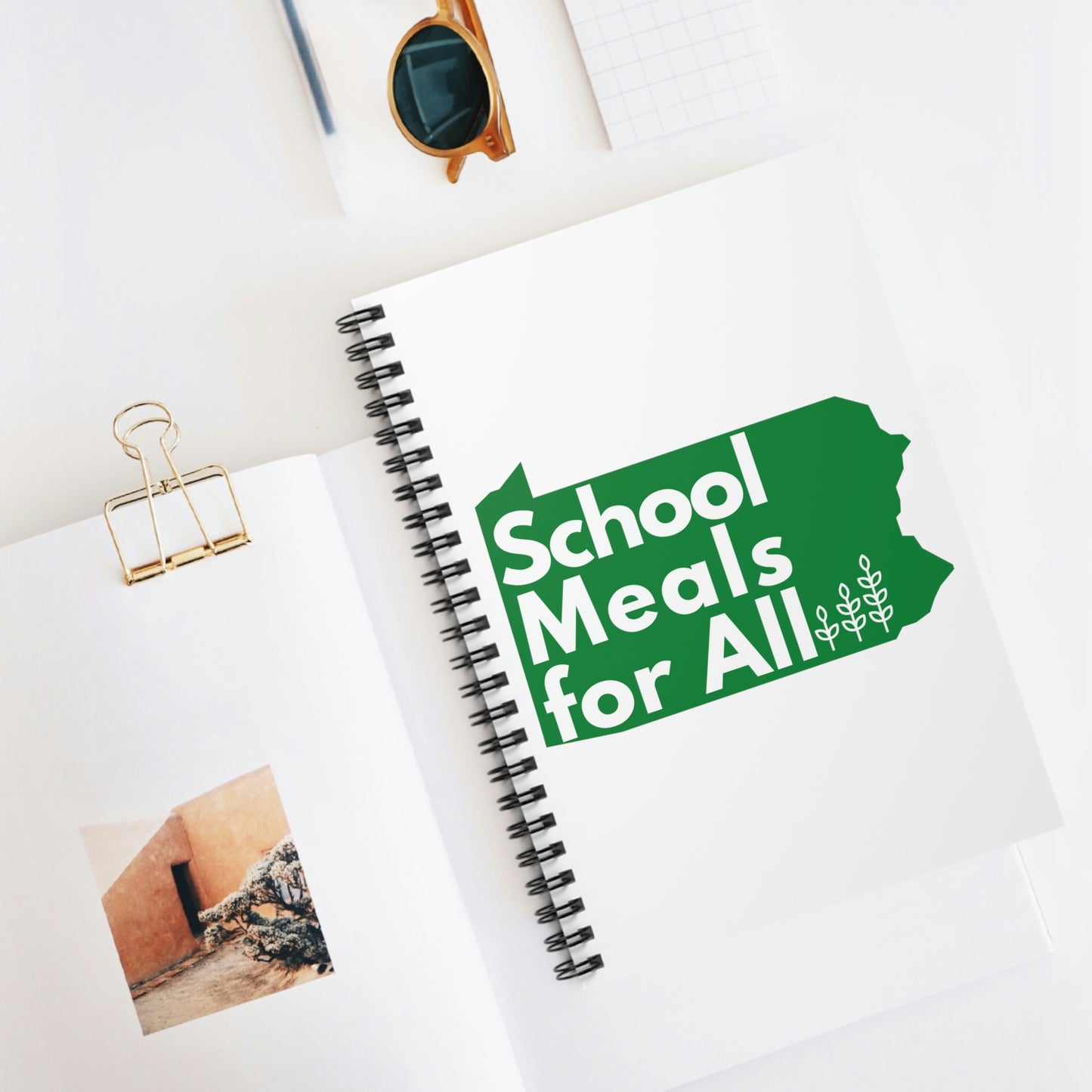 School Meals for All Spiral Notebook - Ruled Line