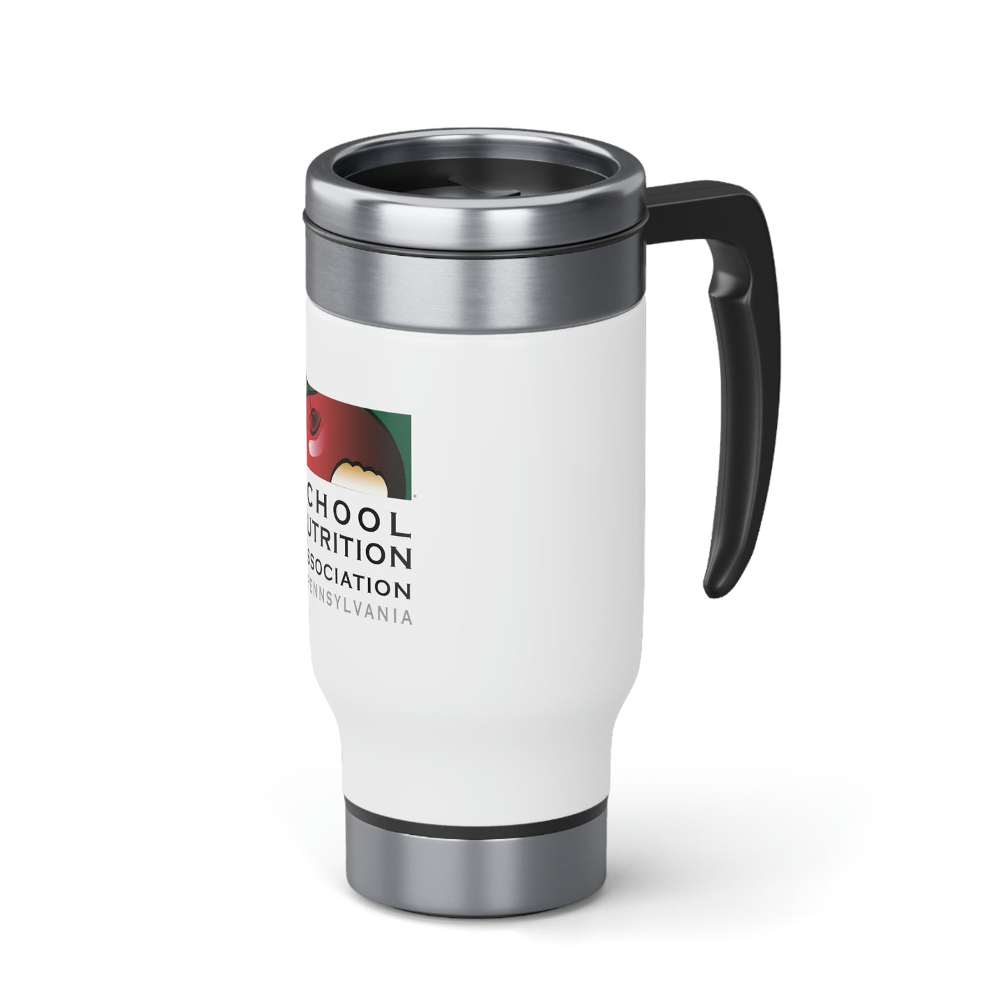 Stainless Steel Travel Mug with Handle, 14oz