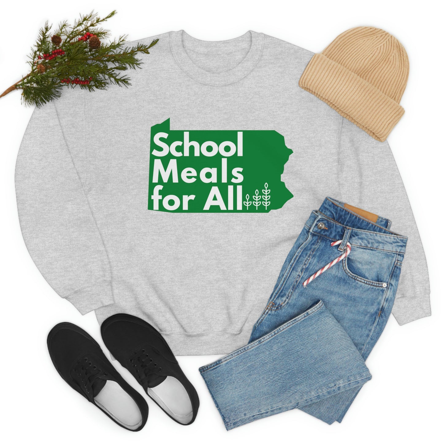 School Meals for All Crewneck Sweatshirt