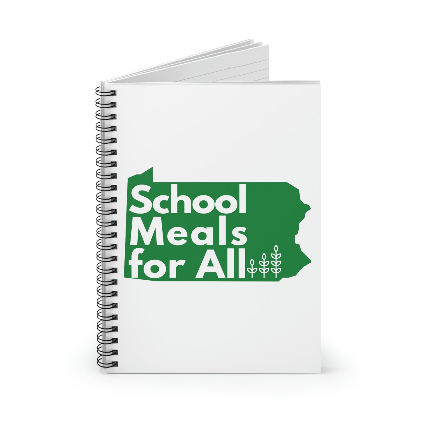 School Meals for All Spiral Notebook - Ruled Line