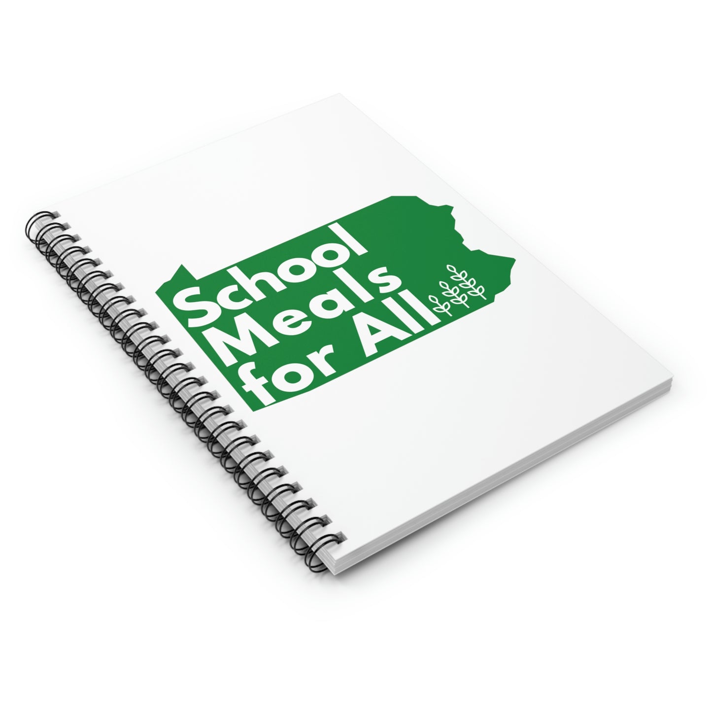 School Meals for All Spiral Notebook - Ruled Line