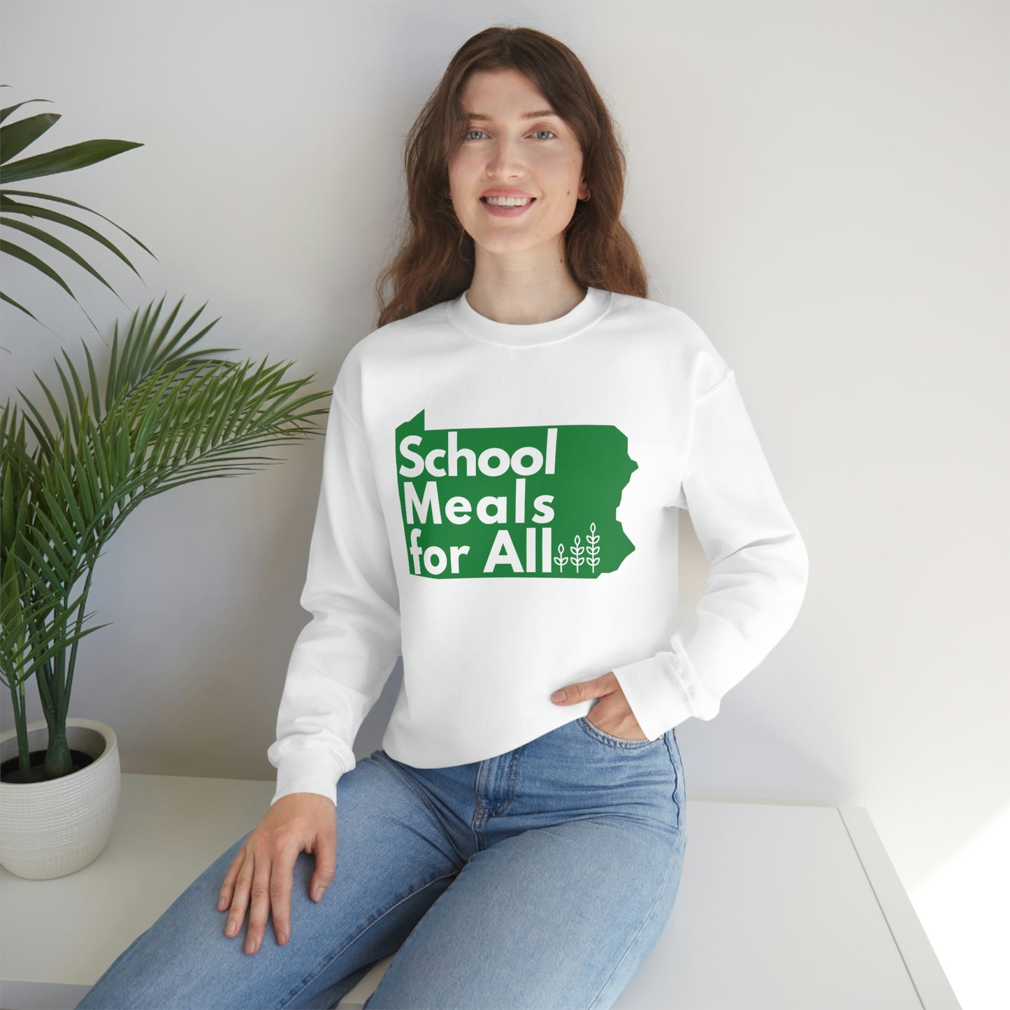School Meals for All Crewneck Sweatshirt