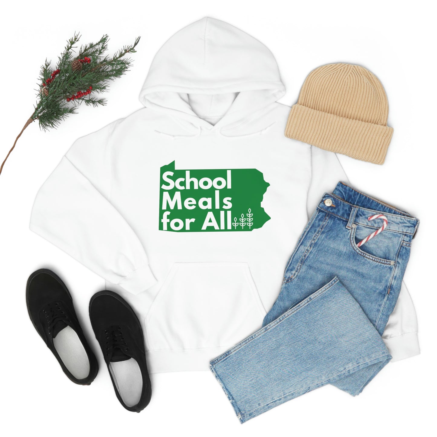 School Meals for All Hooded Sweatshirt