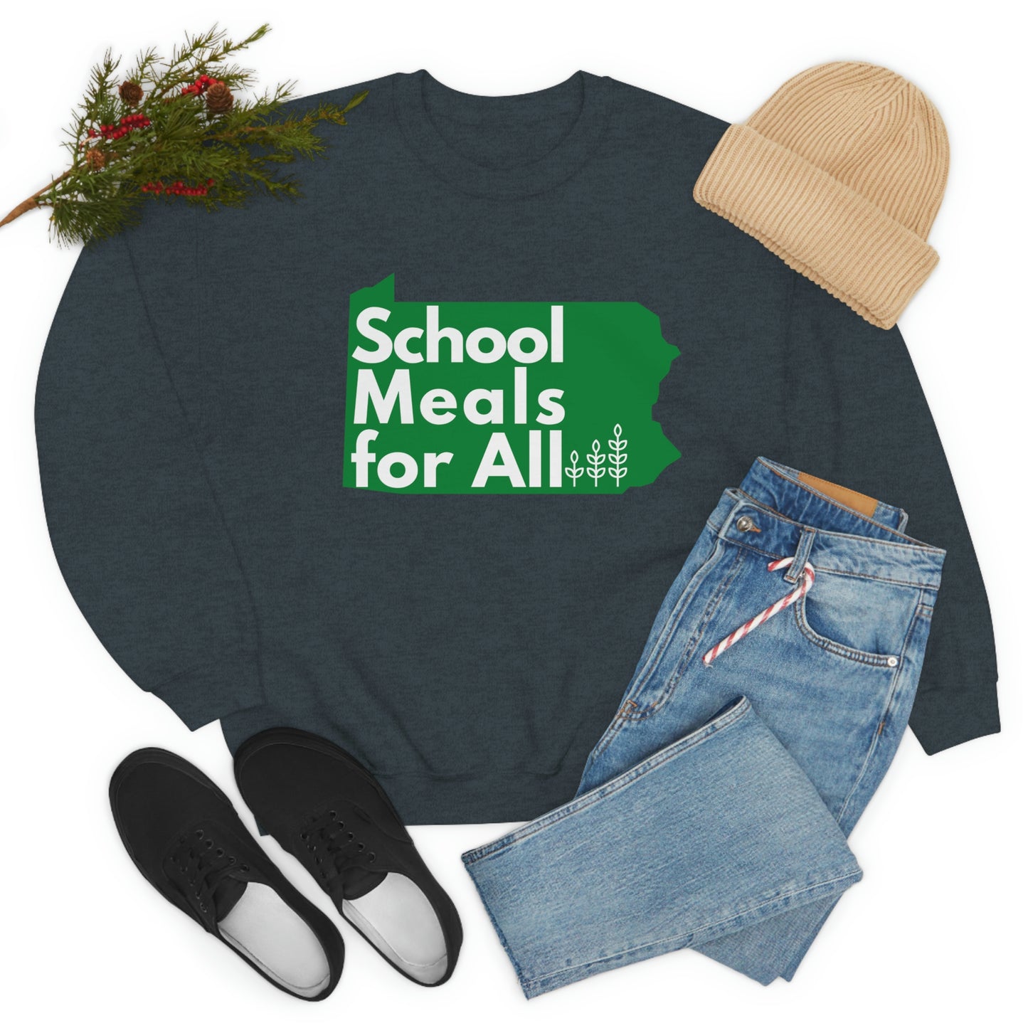 School Meals for All Crewneck Sweatshirt