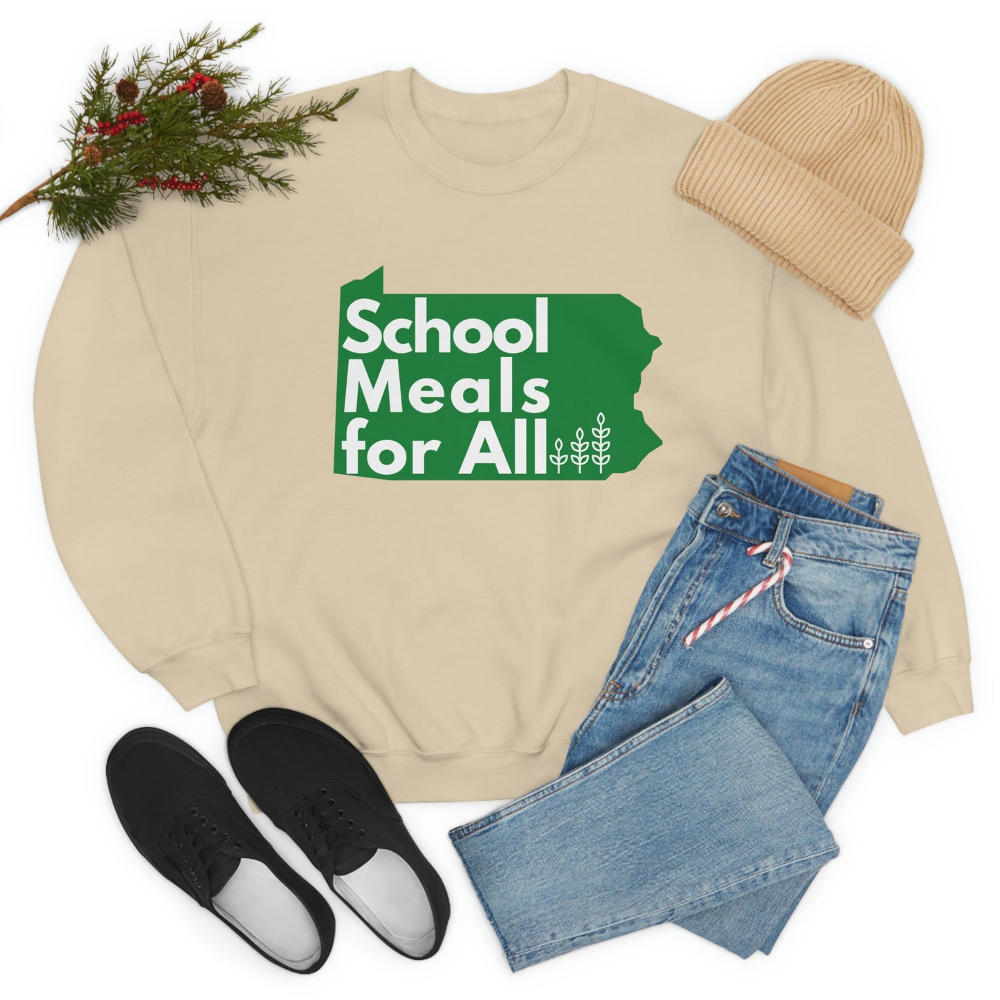School Meals for All Crewneck Sweatshirt