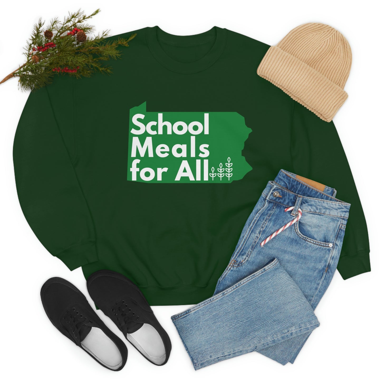 School Meals for All Crewneck Sweatshirt