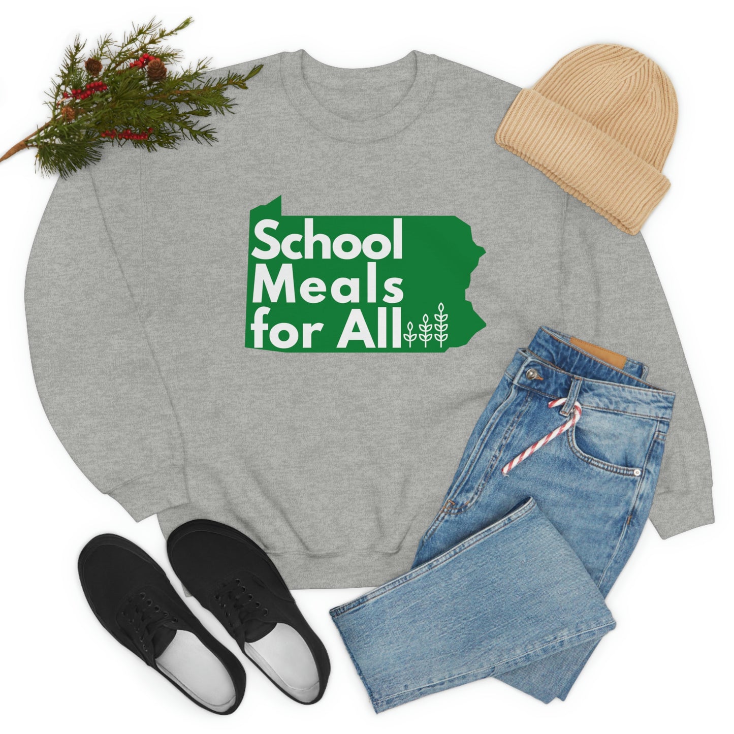 School Meals for All Crewneck Sweatshirt