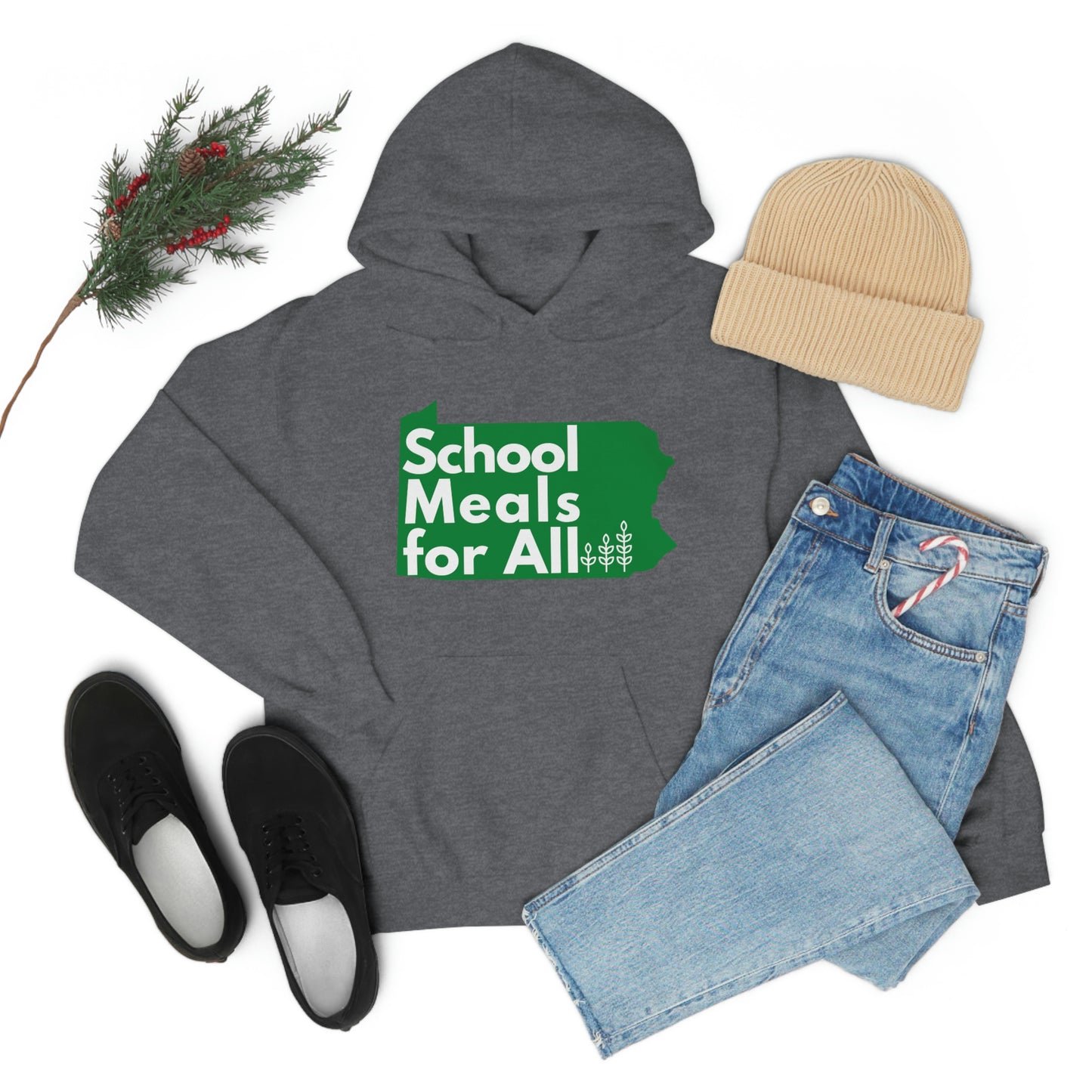 School Meals for All Hooded Sweatshirt