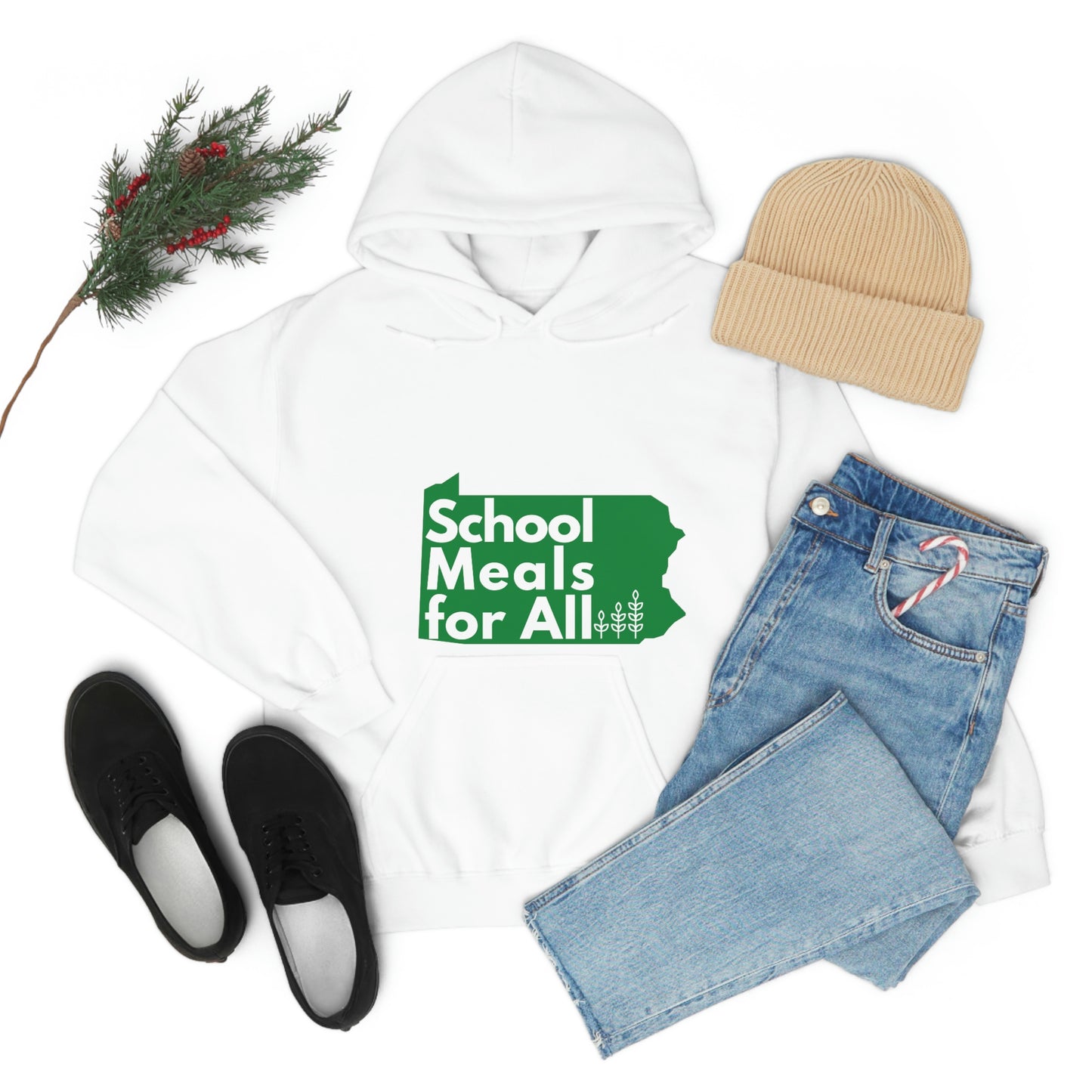 School Meals for All Hooded Sweatshirt